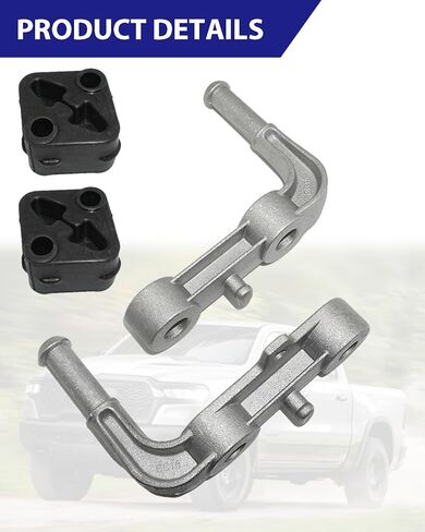 4PC Rear Exhaust Muffler Support Assembly Kit for Ram 1500 (2019-2025) | Includes Left/Right Brackets & Rubber Hangers | Fixes Rattle | Replaces 68275662AB, 68395841AA, and 68519121AA in Saudi Arabia