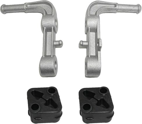4PC Rear Exhaust Muffler Support Assembly Kit for Ram 1500 (2019-2025) | Includes Left/Right Brackets & Rubber Hangers | Fixes Rattle | Replaces 68275662AB, 68395841AA, and 68519121AA in Saudi Arabia