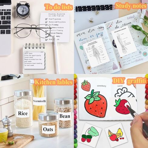 10 Rolls 53x28mm Mini Printer Paper - 10 White Compatible with M02/T02 Printers, Thermal Sticker Paper for Photos, Lists, Study Notes & Scrapbooking in Saudi Arabia