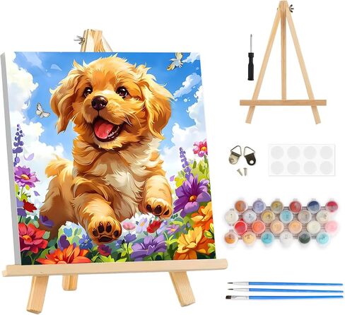 TOSTOG Majestic National Parks 4 Pack Framed Canvas Paint by Numbers Art Kit for Adults and Kids, Beginner Acrylic Oil Painting Supplies with Wooden Frame for Home Wall Decor 20 * 25 cm/8 * 10 in in Saudi Arabia