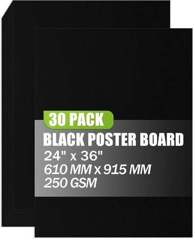 24x36 inches Poster Paper Set of 30, White Large Poster Board, Blank Display Boards, Heavyweight Poster Paper Bulk for School, Office & Craft Projects in Kuwait