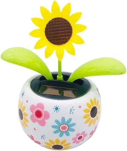 Sunflower Solar Dancing Flower Solar Dancing Solar Toys, Solar Powered Swinging Animated Dancer Toy Office Desk Car Decoration for Car, Funny Ornaments, Solar Power Kits in Saudi Arabia