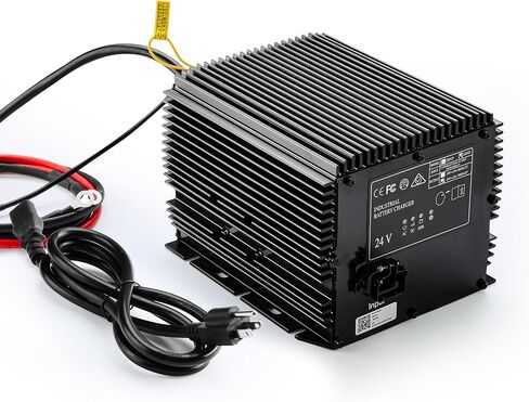 24V 25A Battery Charger Compatible with Genie/Skyjack/JLG Scissor Lifts, Replaces HB600-24B (161827,105739,96211,128537,105739GT), IP67 Waterproof, Fits Genie Gs 1930 & JLG Lift Batteries in Saudi Arabia