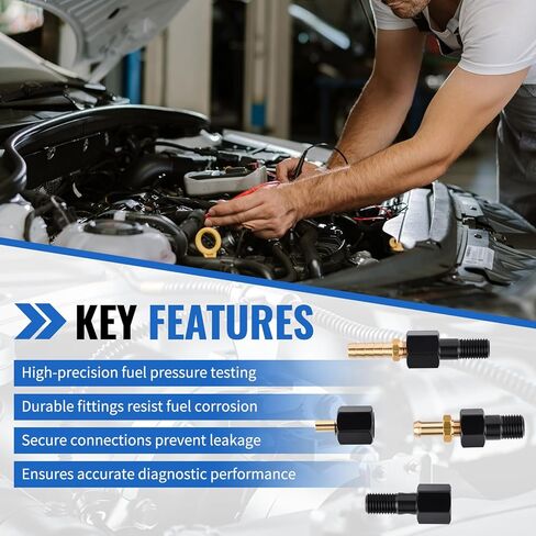 Fuel System Test Fitting Adapter Kit Fit for 5.9L Cummins Diesel Engine 9011 9012 9013 9014, High-Precision Fuel Pressure Testing Tool Set in Saudi Arabia