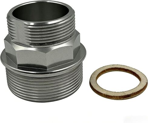 Electric Fuel Pump Bung Adapter, 2" NPT Tank Bung Adapter Kit, Metal Construction, Part Number 110909-1, Includes Fiber Union Ring Gasket Fuel System in Saudi Arabia