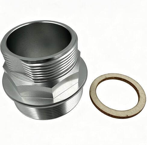 Electric Fuel Pump Bung Adapter, 2" NPT Tank Bung Adapter Kit, Metal Construction, Part Number 110909-1, Includes Fiber Union Ring Gasket Fuel System in Saudi Arabia