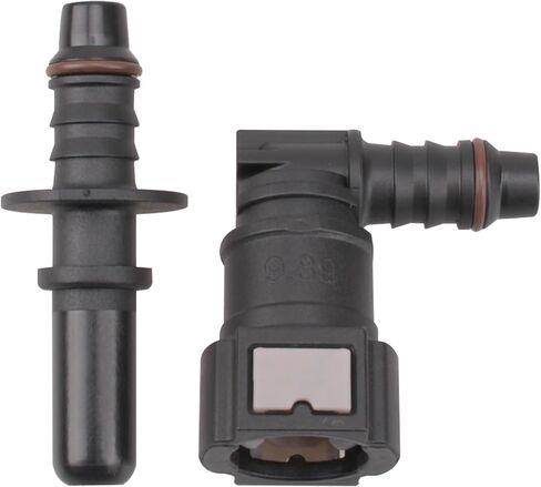 7.89 90 Degree Fuel Line Hose Quick Release Connect Male & Female Push Connector in Saudi Arabia