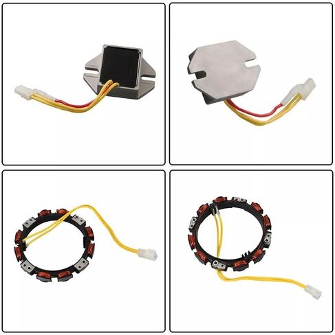 696458 Stator Alternator with 10/16 Amp Regulated Engine 21A977 21B902 21B906 21B907 Replaces 393295 Lawn Mower in Saudi Arabia