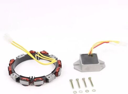 696458 Stator Alternator with 10/16 Amp Regulated Engine 21A977 21B902 21B906 21B907 Replaces 393295 Lawn Mower in Saudi Arabia