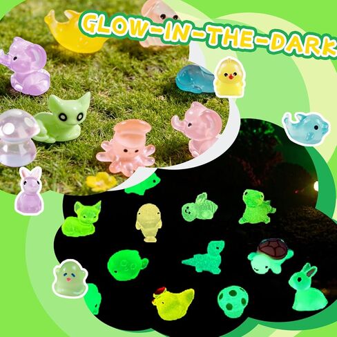200 Pcs Mini Resin Animals,Variety Little Small Figures Miniature,Tiny Resin Animals Bulk for Micro Fairy Garden Dollhouse Landscape Accessories in Saudi Arabia