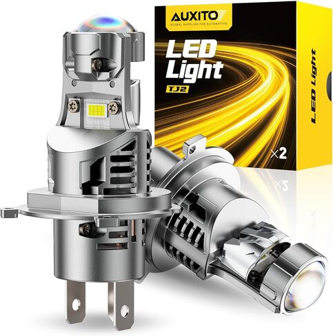 AUXITO 9003 LED Bulb, 30000LM Brightness 6500K White, Plug-N-Play, 60000+ Hour Lifespan, Canbus Ready, 99% Compatibility, 2PCS in Kuwait