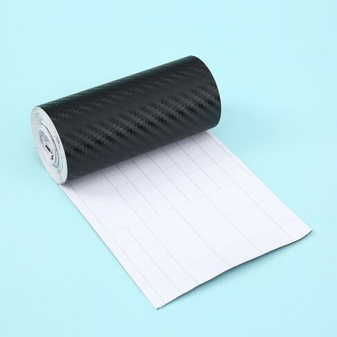 3D Nano Carbon Fiber Car Door Edge Protector Roll - PVC Waterproof Scratch Resistant Adhesive Tape, Universal Fit for All Cars, Black, Easy Installation, Durable Fashion Door Guard in Kuwait
