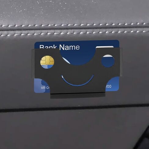 Craedli Car Dashboard Card Holder, Self-Adhesive Automotive Temporary Parking Ticket Holder for Quick Access, Vehicle Business Card Organizer Accessories for Cards, Credits, Banknotes(2PCS) in Kuwait