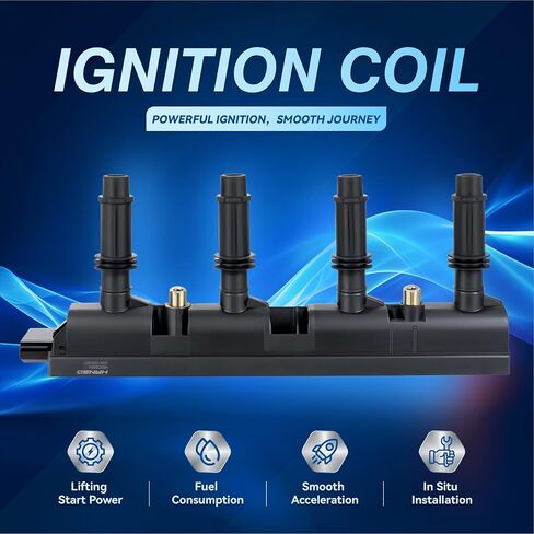 UF669 Ignition Coil with Spark Plug suit for 1.4L turbo Chevy Cruze Sonic Trax Volt ELR Encore 2011 2012 2013 2014 2015 2016 2017 2018 2019 2020 55577898 55579072 25198623 1208096 1208092 7Pins in Saudi Arabia