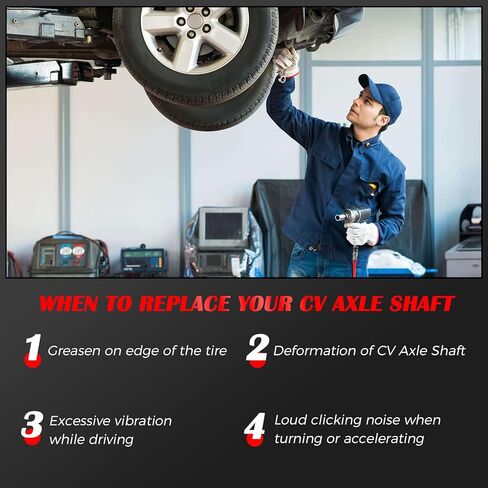 CV Axle Shaft Assembly Front Right Compatible with Dodge Caliber 2007-2012, Jeep Compass 2007-2017, Jeep Patriot 2007-2017 Front Right Passenger Side CV Axles Joint in Kuwait