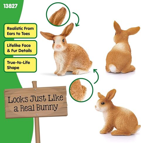 Schleich Farm World, Farm Animal Toys for Boys and Girls Ages 3 and Above, Bunny Rabbit Toy in Saudi Arabia
