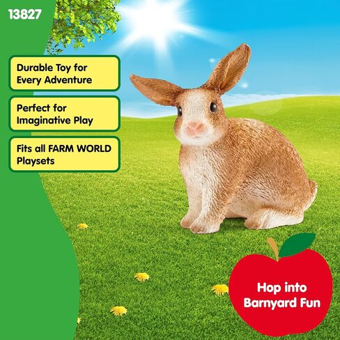 Schleich Farm World, Farm Animal Toys for Boys and Girls Ages 3 and Above, Bunny Rabbit Toy in Saudi Arabia