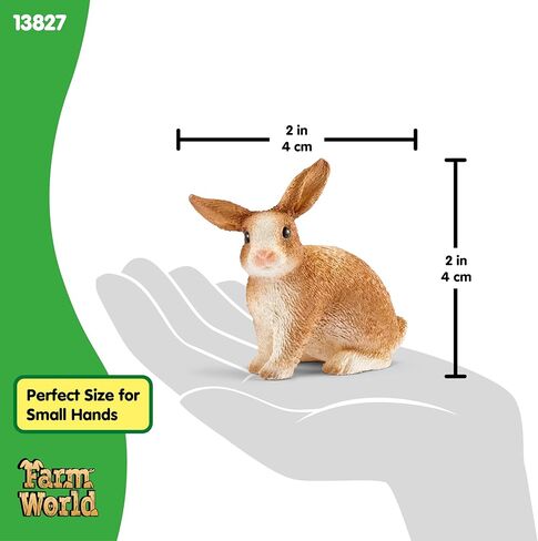 Schleich Farm World, Farm Animal Toys for Boys and Girls Ages 3 and Above, Bunny Rabbit Toy in Saudi Arabia