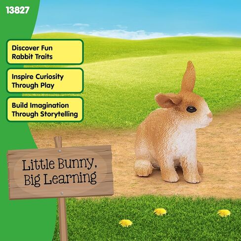 Schleich Farm World, Farm Animal Toys for Boys and Girls Ages 3 and Above, Bunny Rabbit Toy in Saudi Arabia