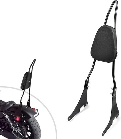 مسند ظهر للركاب قابل للفصل من Amazicha، مسند ظهر Sissy Bar مناسب لـ Harley Davidson 2004-2024 Sportster XL1200 XL883 Superlow Iron 48، أسود in Kuwait