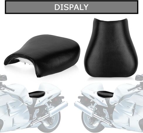 PSLER Front Cushion Seat for GSXR1300 - Motorcycle Rider Driver Rectangular Pad Seat for Hayabusa GSXR1300 1997-2007(Black) in Saudi Arabia