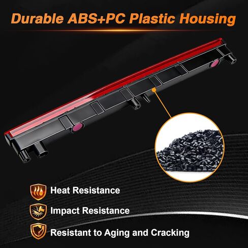 FUSCH Third 3rd Brake Light Center High Mount Stop Light Compatible with Jeep Gladiator 2020-2025 Replace# 68338388AC 923-297 in Kuwait