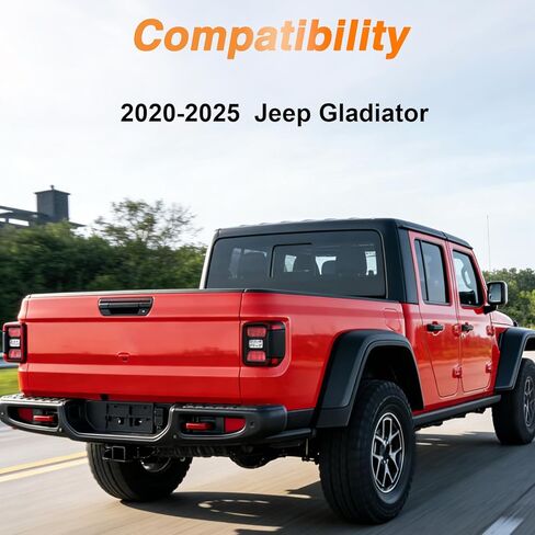 FUSCH Third 3rd Brake Light Center High Mount Stop Light Compatible with Jeep Gladiator 2020-2025 Replace# 68338388AC 923-297 in Kuwait