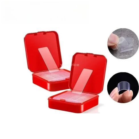 60 PCS/120PCS Double Sided Adhesive Tape Reusable Super Strong Transparent Wall Stickers Widely Used Wall Mount Sticker (2 Box 120 PCS Clear) in Kuwait