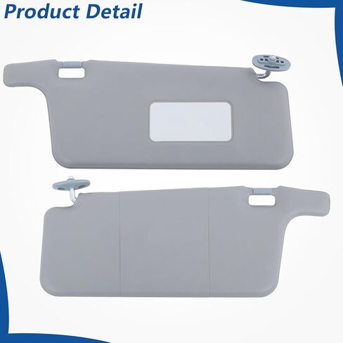WFLNHB Sun Visor Driver Side and Passenger Side with Mirror Gray Replacement for Honda Civic 1996-2001 in Kuwait