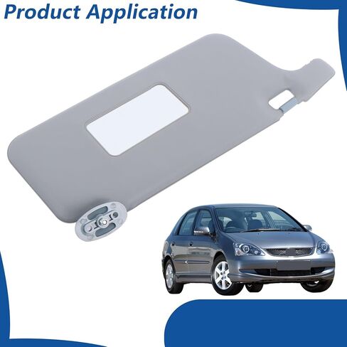 WFLNHB Sun Visor Driver Side and Passenger Side with Mirror Gray Replacement for Honda Civic 1996-2001 in Kuwait