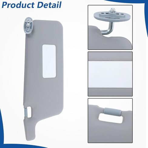 WFLNHB Sun Visor Driver Side and Passenger Side with Mirror Gray Replacement for Honda Civic 1996-2001 in Kuwait