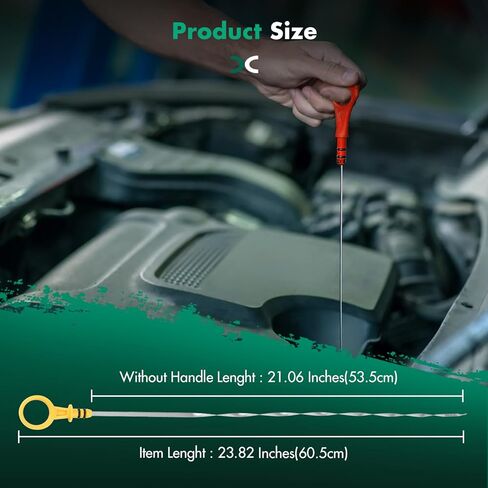 SCITOO Engine Oil Dipstick 918-665 for Chevrolet Silverado 1500 2014-2018,for GMC Sierra 1500 2014-2018,for Chevrolet Tahoe 2015-2020,for Chevrolet Suburban 2015-2020,for GMC Yukon/Yukon XL 2015-2020 in Kuwait
