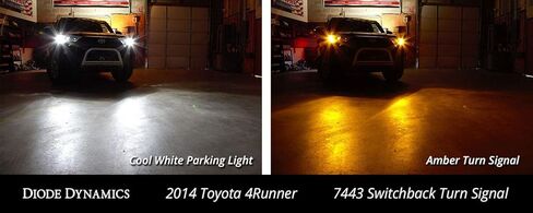 Diode Dynamics Front Turn Signal LEDs compatible with Toyota 4Runner 2014-2024 (pair), 7443 HP24 Switchback in Kuwait