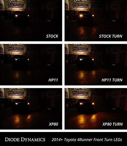 Diode Dynamics Front Turn Signal LEDs compatible with Toyota 4Runner 2014-2024 (pair), 7443 HP24 Switchback in Kuwait