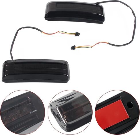 LED Saddlebag Tail Light Compatible With CVO Road Street Glide 2023-2025, Side Luggage Run Brake Turn Signal Lamp LED Tail Light for Harley FLHX FLTRX FLTRXSTSE 2024-2025 (Smoked) in Kuwait