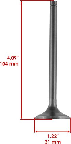 Caltric Exhaust and Intake Valve Compatible with Honda XR600R 1985 1986 1987 1988 1989 1990 1991-1997 in Kuwait