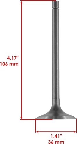 Caltric Exhaust and Intake Valve Compatible with Honda XR600R 1985 1986 1987 1988 1989 1990 1991-1997 in Kuwait