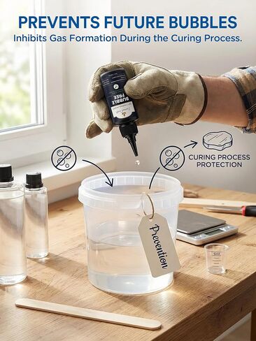 LumaCraft Resin Bubble Remover & Epoxy Bubble Remover - Defoamer for Resin, Silicone Anti-Foam Agent, Bubble Buster for Resin - Flawless Clear Finish for Deep Pour Woodworking & Jewelry in Saudi Arabia