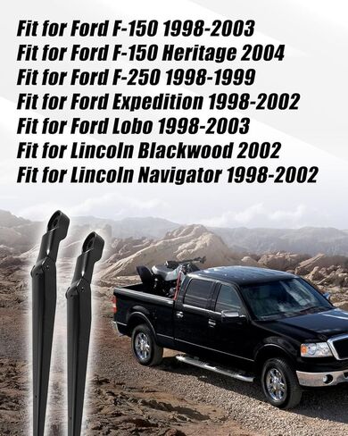 42623 42625 2 Pcs Windshield Wiper Arm Left & Right Fit for Ford F-150 F-250 Expedition Lobo 1998 1999 2000 2001 2002 2003 2004 Lincoln Blackwood Navigator 1998-2002 in Kuwait
