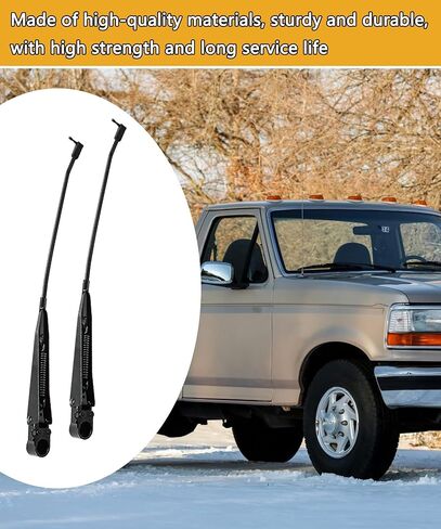 1 Pair Front Windshield Wiper Arm Compatible with 1980-1996 Ford Bronco, F-100, F-150, F-250, F-350, F-Super Duty, Direct Replacement for 42847, E7TZ17526B in Saudi Arabia