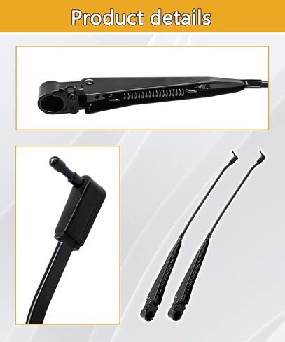 1 Pair Front Windshield Wiper Arm Compatible with 1980-1996 Ford Bronco, F-100, F-150, F-250, F-350, F-Super Duty, Direct Replacement for 42847, E7TZ17526B in Saudi Arabia
