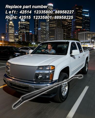 Front Driver 42515 & Passenger 42514 Wiper Arm Fit for Chevrolet Colorado GMC Canyon 2004-2012, Windshield Wiper Arm Replace 12335800 88958227 12335801 88958225 in Kuwait