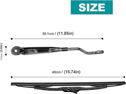 Pleoos 5019265AA Rear Windshield Wiper Arm Assembly Compatible with 2001-2003 Voyager,2001-2007 Caravan,2003-2008 PT Cruiser Rear Window Wiper Arm in Saudi Arabia