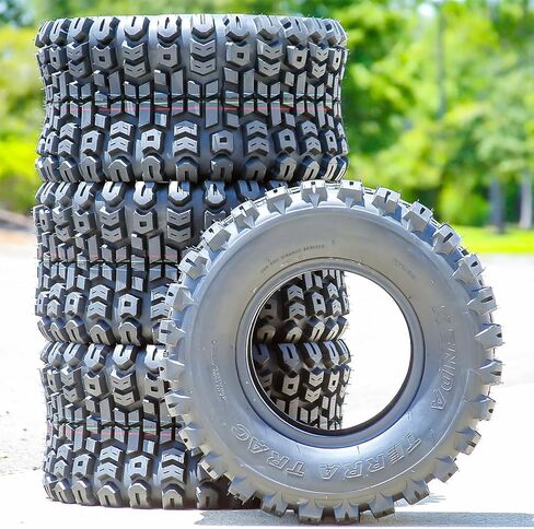 Kenda K502 Terra Trac A/T ATV ​​UTV إطار للطرق الوعرة لجميع التضاريس - 16x6.50-8 16x6.5-8 16x6.5x8 64A3 نطاق تحميل 4 طبقات BSW جدار جانبي أسود in Kuwait