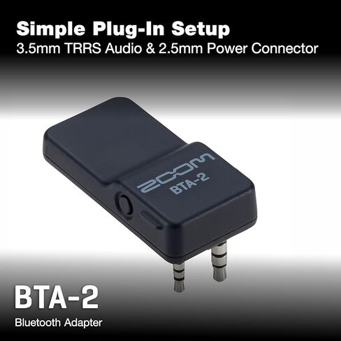 Zoom BTA-2 Bluetooth Adapter for PodTrak P4 and PodTrak P8, wirelessly connect phone to record remote interviews in Saudi Arabia