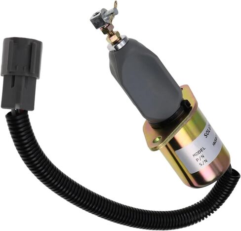129953-77803 12 V Fuel Shutoff Solenoid 12995377803 Fits For Kubota 3A 70mm & 82mm Engine 129953-77810 SA-4260-12 12995377810 SA426012 in Kuwait