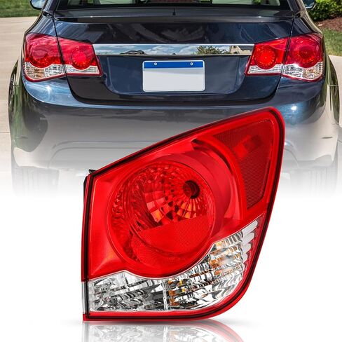 ضوء خلفي JSBOYAT يناسب 2011-2015 Chevy Cruze 2016 مجموعة الضوء الخلفي الخارجي المحدود هالوجين الضوء الخلفي OE مصباح خلفي للفرامل بديل مباشر مع لمبة LH جانب السائق الأيسر in Kuwait