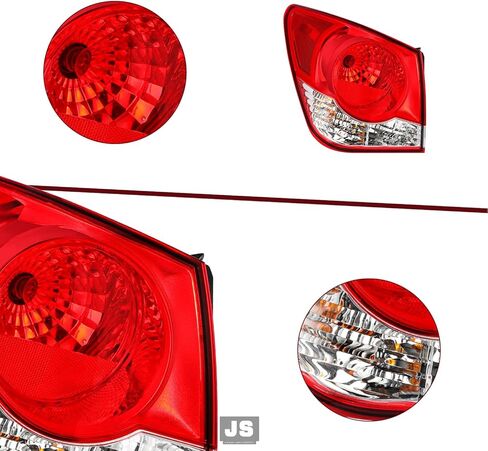ضوء خلفي JSBOYAT يناسب 2011-2015 Chevy Cruze 2016 مجموعة الضوء الخلفي الخارجي المحدود هالوجين الضوء الخلفي OE مصباح خلفي للفرامل بديل مباشر مع لمبة LH جانب السائق الأيسر in Kuwait
