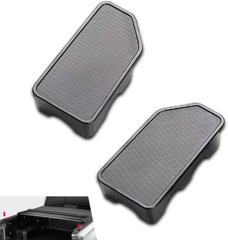 2PCS Bed Rail Stake Pocket Covers, Rear Truck Stake Pocket Hole Plug Covers, Compatible with 2014-2018 Chevy Silverado & GMC Sierra 1500/2500/3500HD(Black) in Saudi Arabia