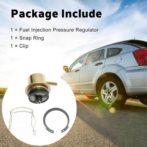 Fuel Injection Pressure Regulator - Kit with Clip and Snap Ring, 3.8BAR, Replaces 19236428, 2173299 in Saudi Arabia